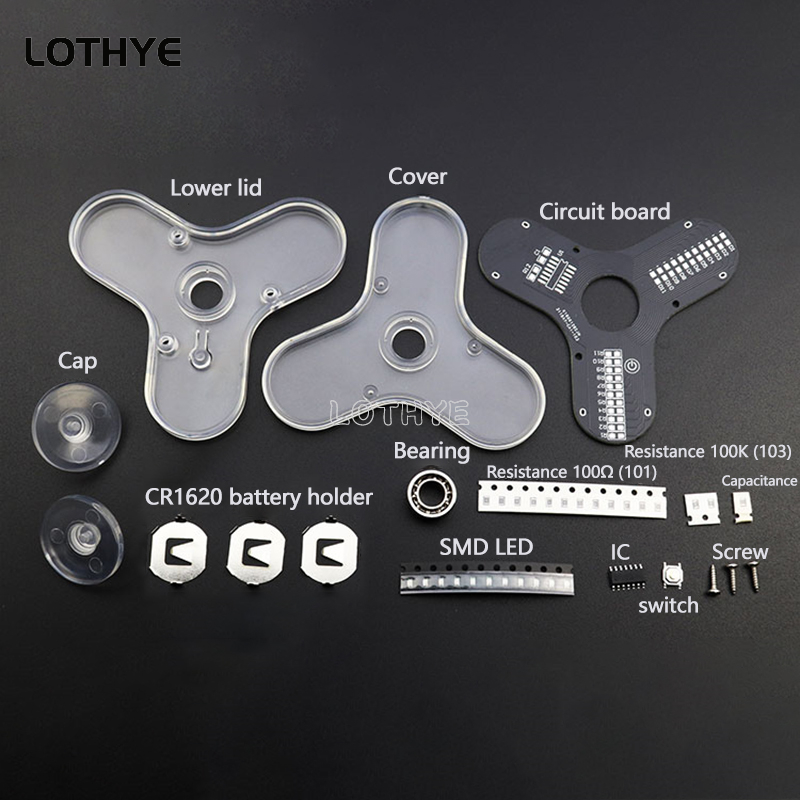 LED Fidget Spinner Manufacture - đánh giá và giá Diy Electronics Project Kit